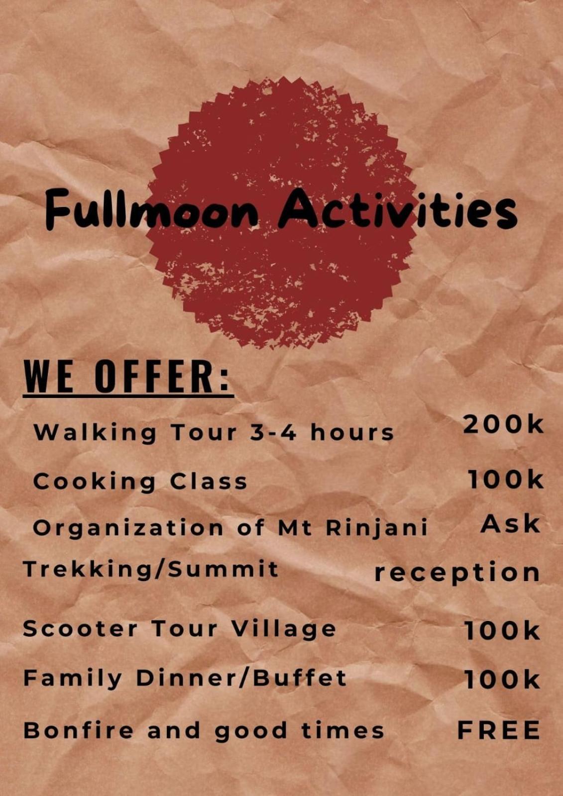 Tetebatu Fullmoon Hotel Eksteriør billede